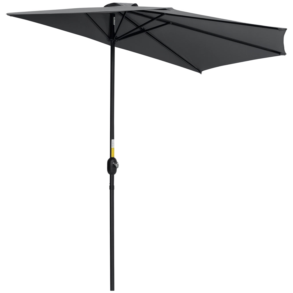 Ombrellone da balcone Demi ¨C zephmum ¨C grigio metallo 293x150x249 cm