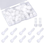 Connettore Luer Lock - Adattatore per iniezione - Translucido - Maschio Luer Lock - 30 pezzi - Adatto per applicazioni mediche - Materiale PP