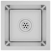 Lavello da Cucina Lavorato a Mano-Lavandino-Lavabo in Acciaio Inox 217165