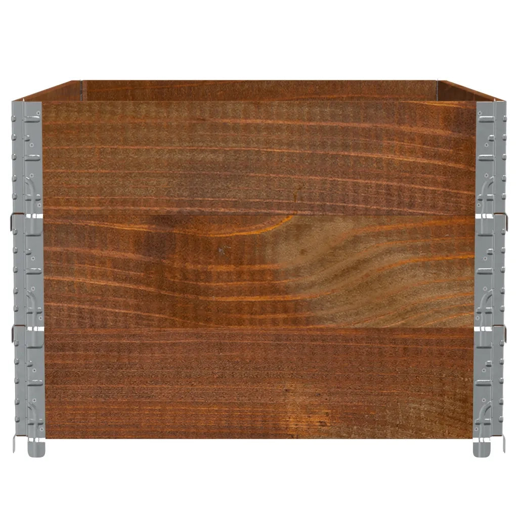 Poggiapiedi da Giardino Marrone 120x80cm Legno Massello di Pino 3295426