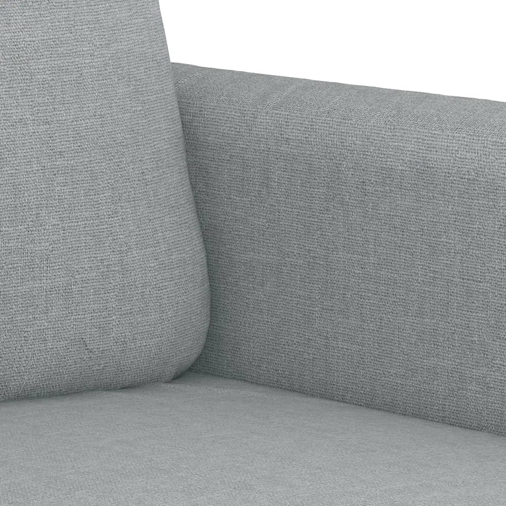 Set di Divani 2 pz con Cuscini Grigio Chiaro in Tessuto 3202086