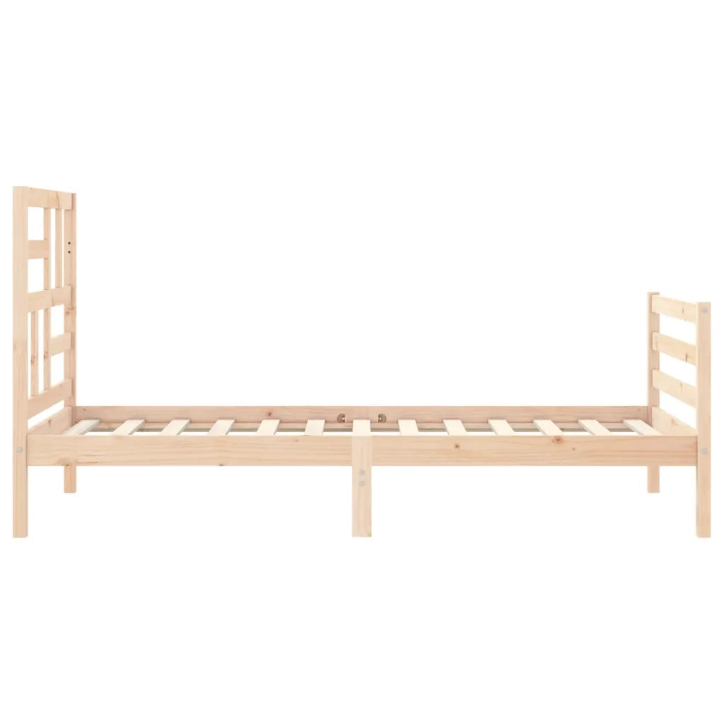 Giroletto con Testiera Small Single-Struttura Letto in Legno Massello 620025