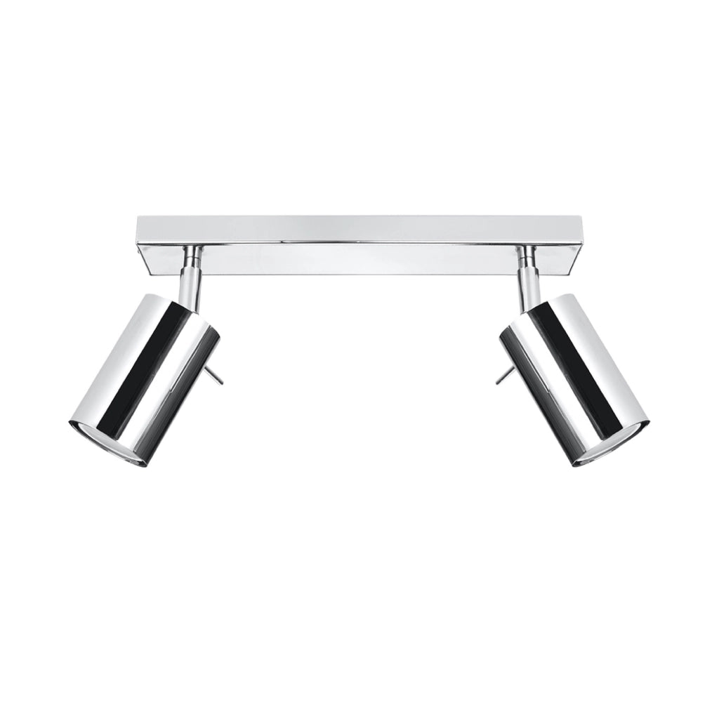 Faretto soffitto Torque 2 luci cromato GU10 Pure Lume