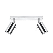 Faretto soffitto Torque 2 luci cromato GU10 Pure Lume