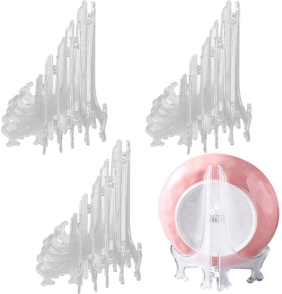 Display Stands in Cristallo Acrilico - Leggibili e Stabili - Transparenti - Adatti per Banchi e Libri - Ideali per Esposizioni