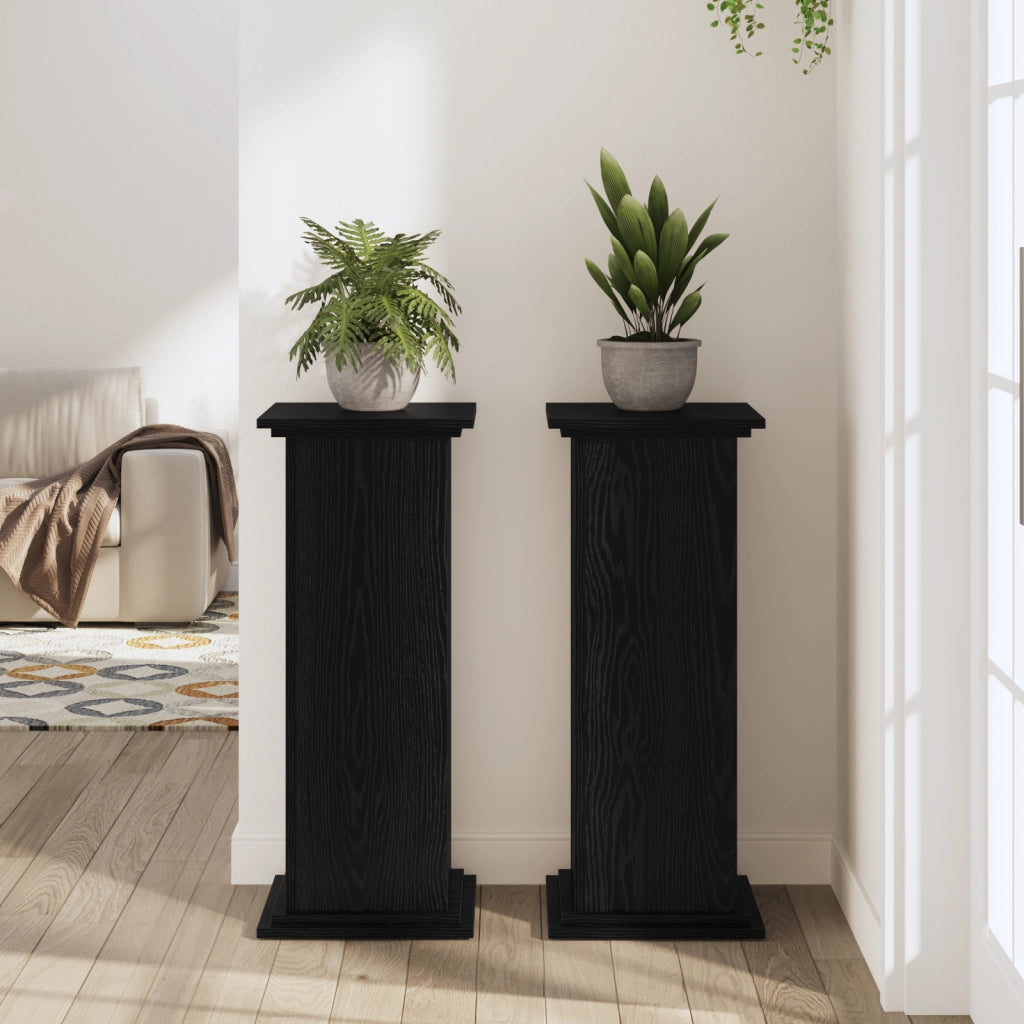 Supporto Piante Quercia Nera 33x33x80 cm Legno