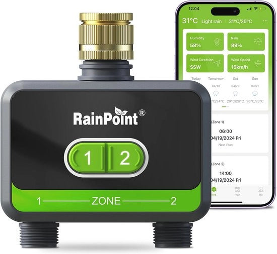 Sistema di Irrigazione Automatico con Bluetooth e 2 Uscite per Giardino e Serra - Irrigazione Automatizzata