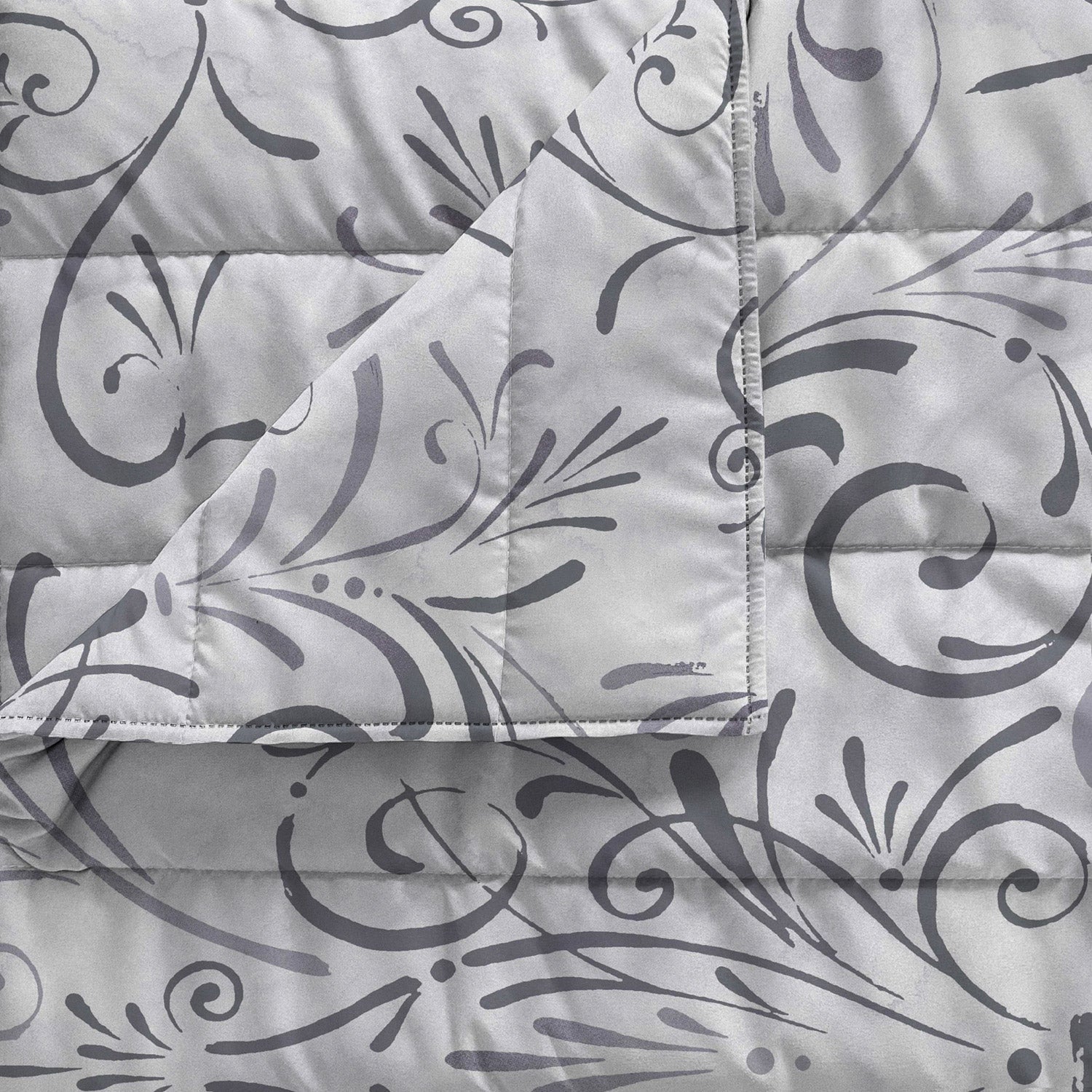 Trapuntino Estivo Singolo in Microfibra 100 gr con Stampa Ornato Basic