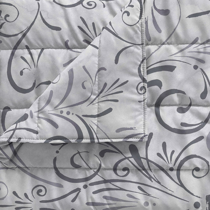 Trapuntino Estivo Matrimoniale in Microfibra 100 gr con Stampa Ornato Basic