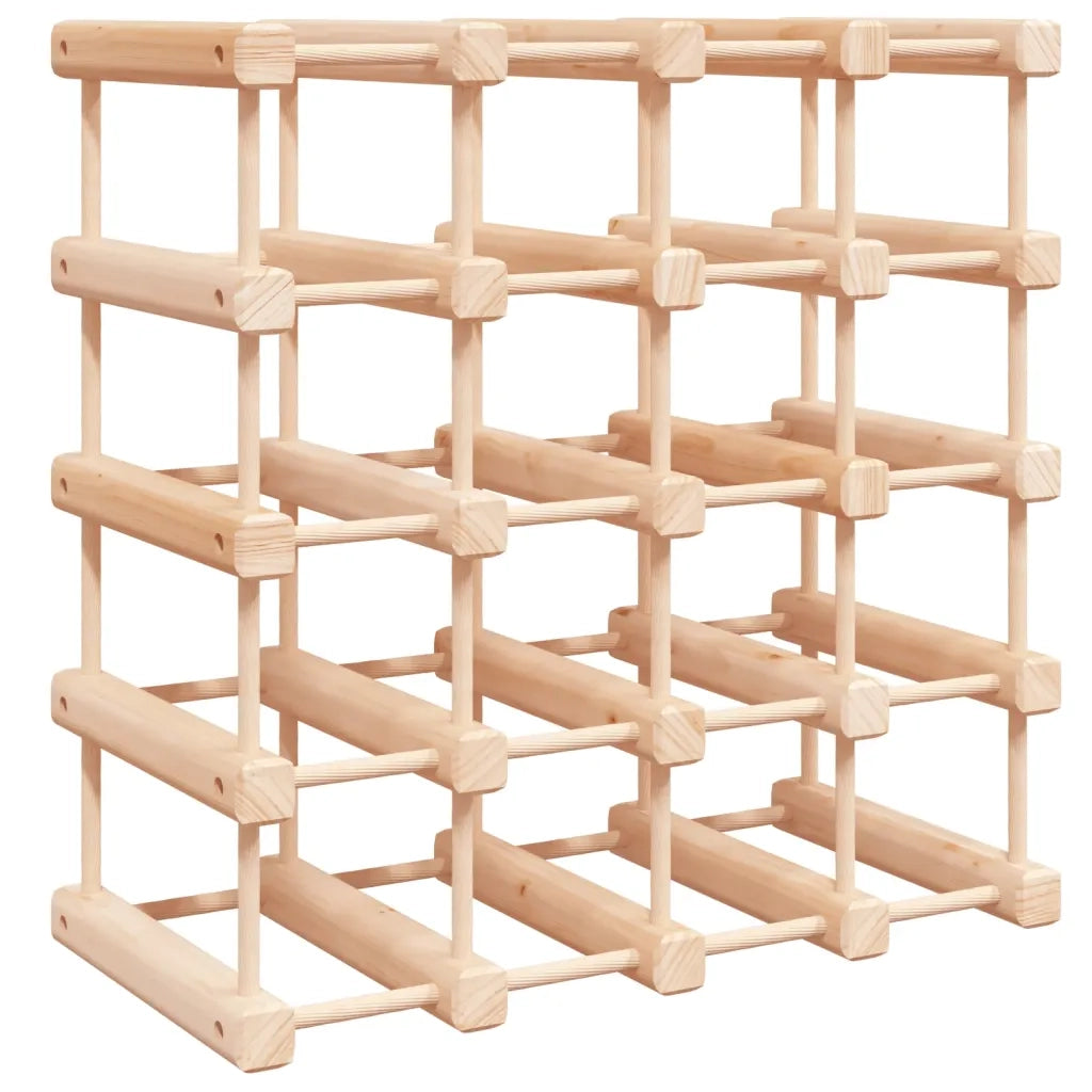 Portabottiglie Vino 20 Bottiglie 46,5x23x46,5 cm Massello Pino 353751