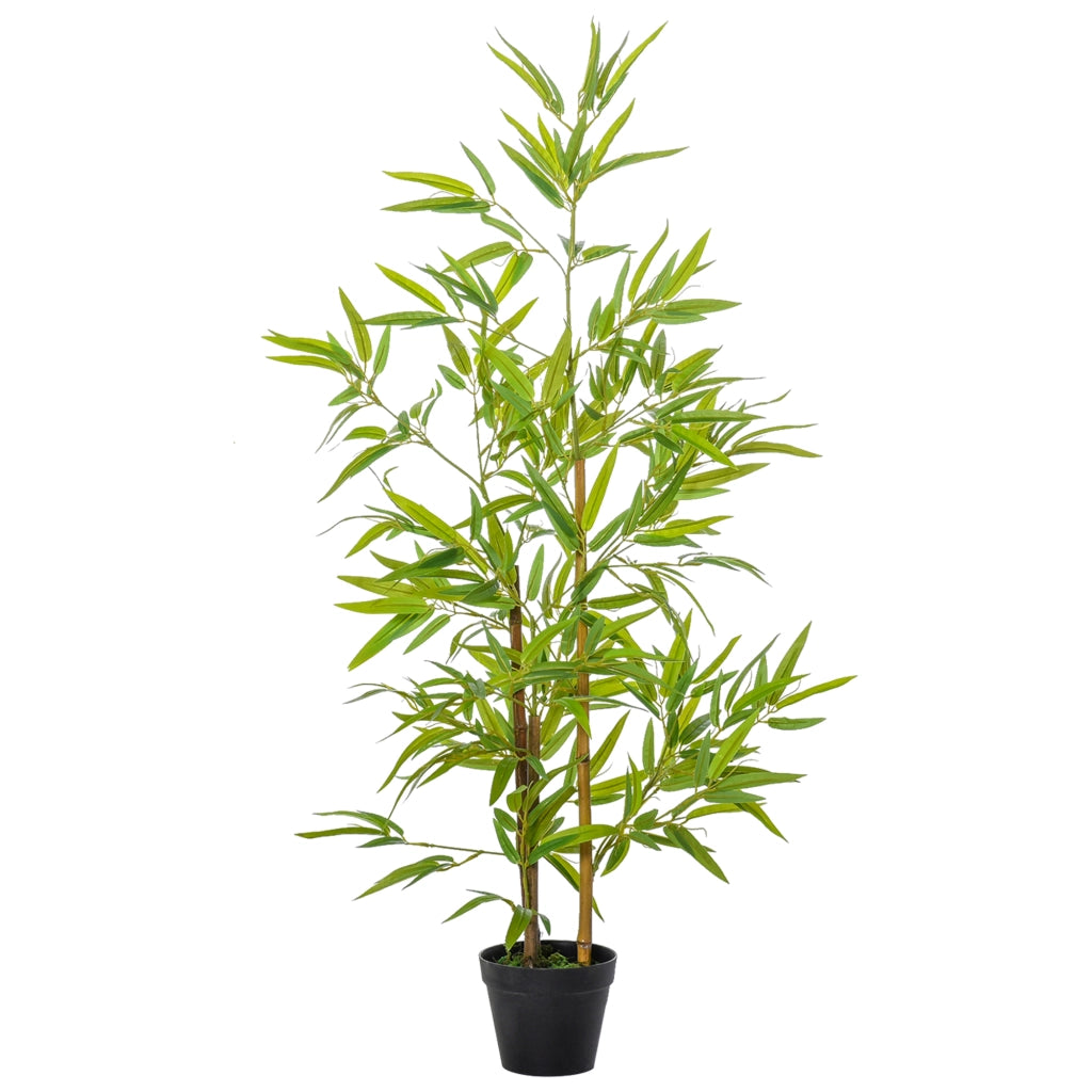 Bamb¨´ Artificiale Realistico 1.2m con Tronco ¨C zephmum ¨C Verde Nero in Vaso