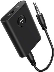 Adattatore audio 2 in 1 Bluetooth 5.3, 3,5 mm jack, compatibile con luidsprekers per computer e TV, inclusa cavo di adattamento.