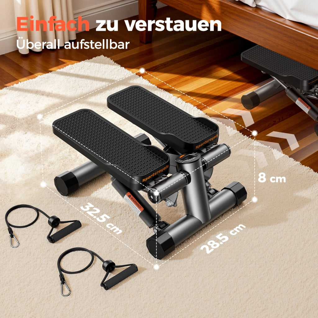 Scala stepper per esercizi a casa - zephmum - con corde di potenza per allenamento gambe braccia glutei