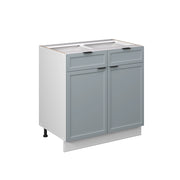 Vicco Mobiletto base per cucina Blu-grigio chiaro 80 cm senza piano di lavoro