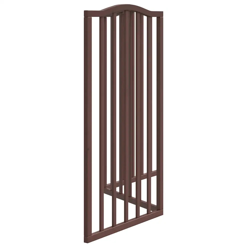 Cancello Cani Pieghevole 3 Pannelli Rovere Marrone 150cm Pioppo CFW7519364