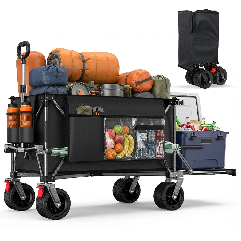 CARRELLO PIEGHEVOLE 140 cm in acciaio Nero e Grigio