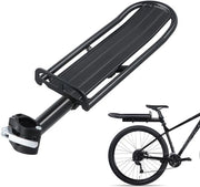 Porta Biciclette - Regolabile - Leggero in Alluminio - Nero - 8 kg Capacità di Carico - Ideale per Escursioni in Bicicletta - Adatto per MTB