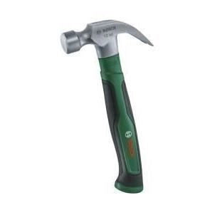 Martello a uncino Bosch da 340 g (acciaio al carbonio duro, impugnatura Softgrip, vibrazioni ridotte, estrattore a uncino a V)