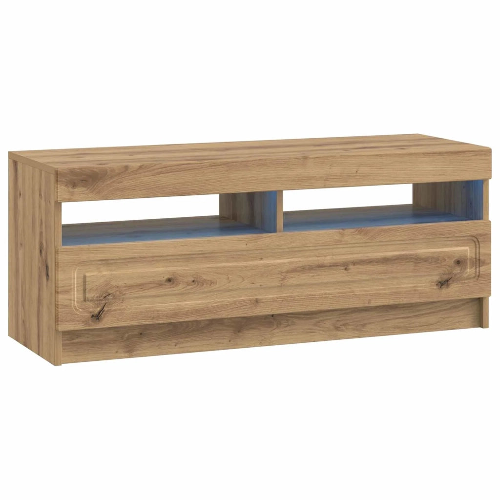 Mobile TV LED Rovere Artigianale Legno ingegnerizzato 897874