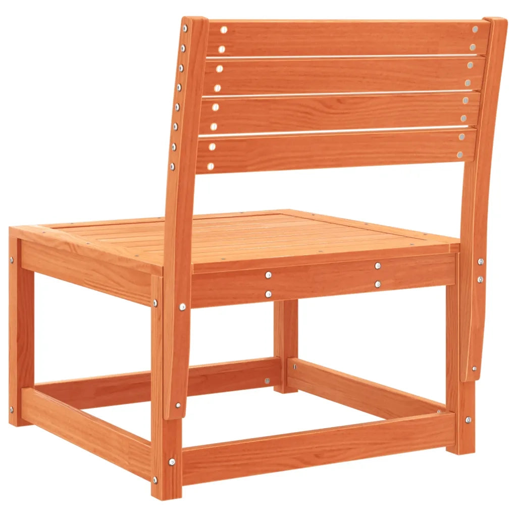 Divano da Giardino Marrone Cera in Legno Massello Pino 844671