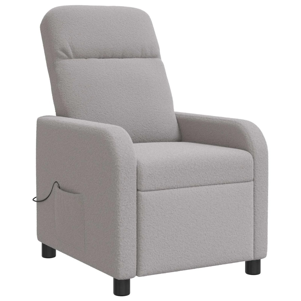 Divano Sedia-Poltrona Massaggiante Grigio Chiaro Boucl¨¦