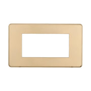 Placca Slim Sottile 4P Serie Moon Colore Oro Compatibile Con Bticino Axolute Air