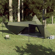 Tenda Familiare Tipi per 8 Persone-Tenda da campeggio Verde Oliva Impermeabile