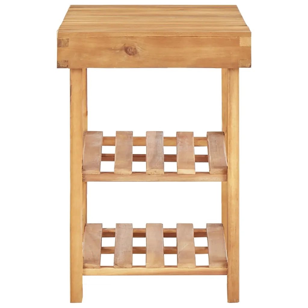 Scarpiera | Mobile per scarpe 70x32x46 cm in Legno Massello di Acacia