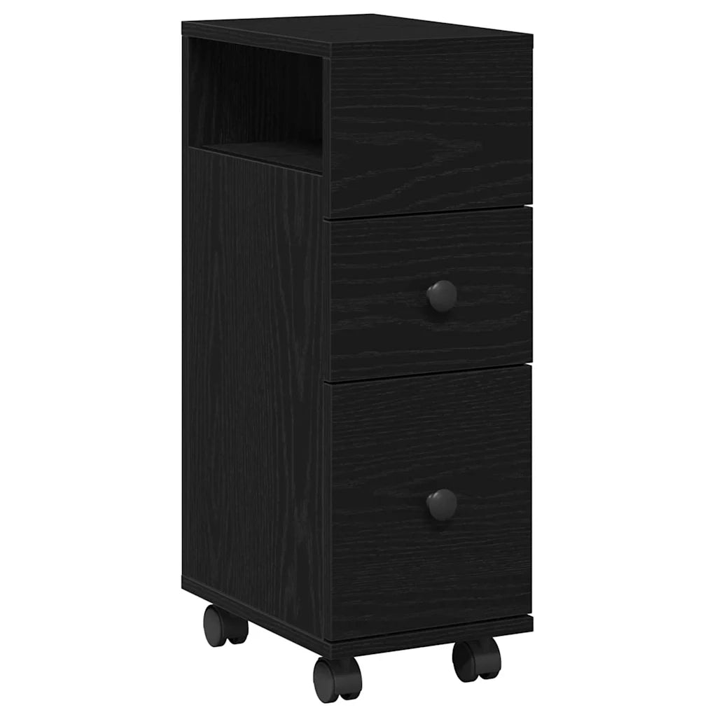 Set di mobili per il bagno Rovere Nero 33 x 23 x 65 cm 869062
