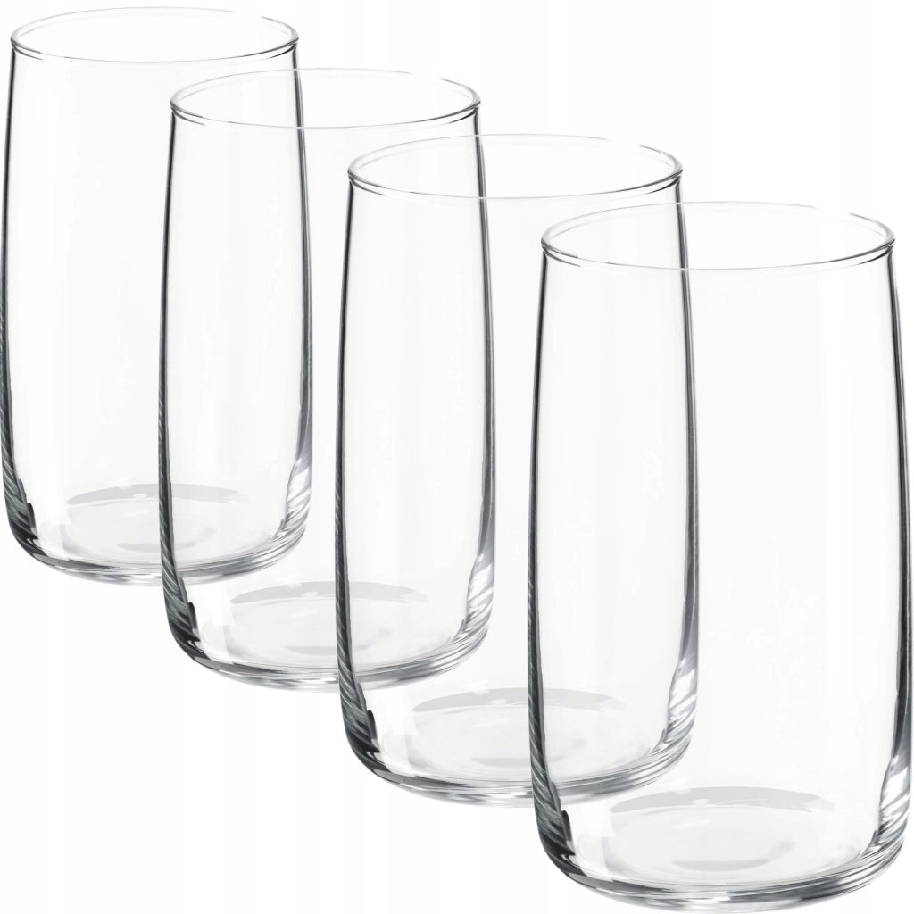 Set di 4 bicchieri da bibita KADAX da 480 ml, ideali come regalo.