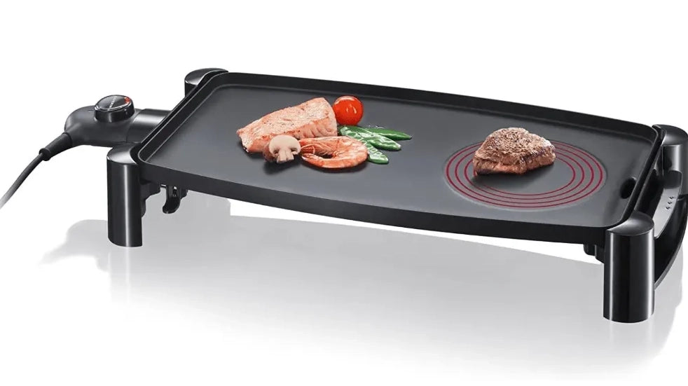 Severin kg2388 teppan yaki piastra per cottura stile giapponese, 2400w