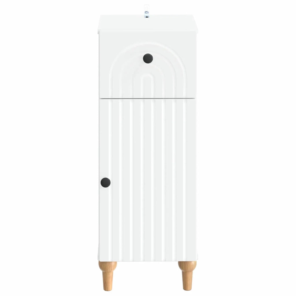 Mobiletto da Bagno ALKMAAR Bianco 30 x 31 x 80 cm 896165