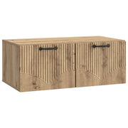 Mobile Porta TV da Muro Rovere Artigianale 78,5 x 41 x 30 cm
