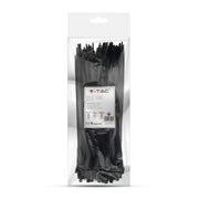 Tie per cavi - 3,5* 250 mm neri 100pcs/pacco