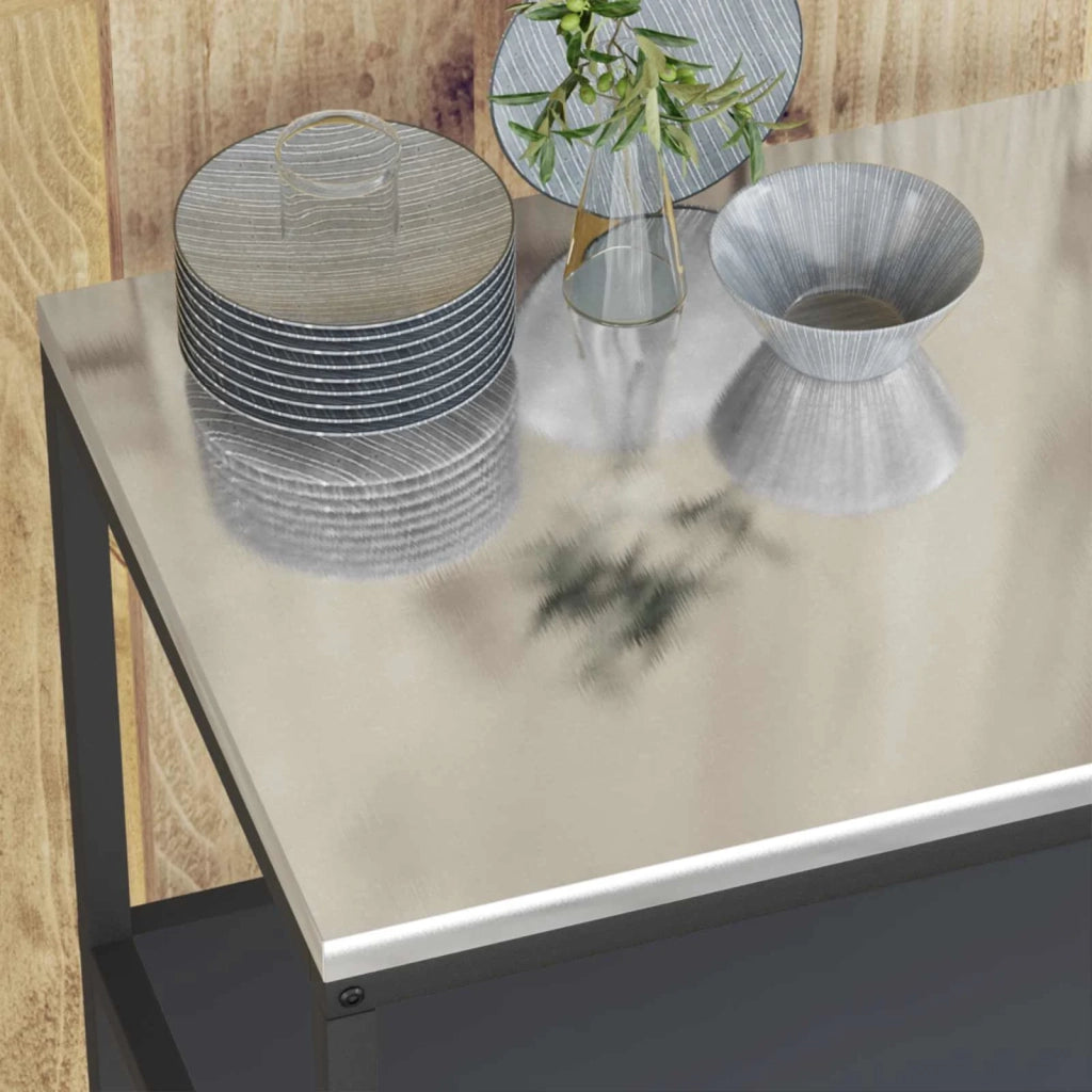 Stoccaggio in cucina Antracite 90 x 50 x 92 cm Acciaio 874956