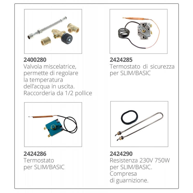 BOILER SLIM LT.15 BOILER INOX LT.50