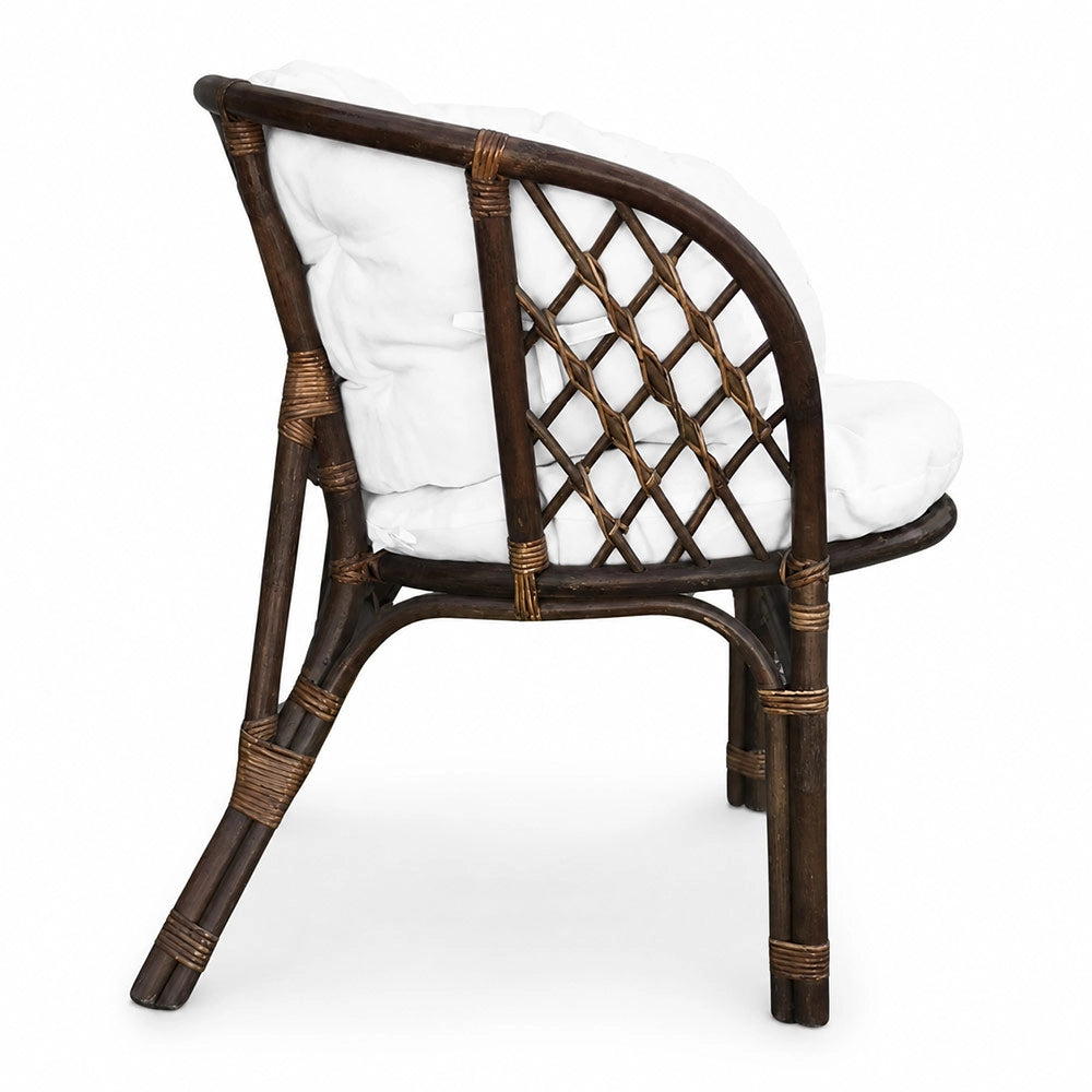 Salotto da giardino bahama marrone in bambu con cuscini in omaggio
