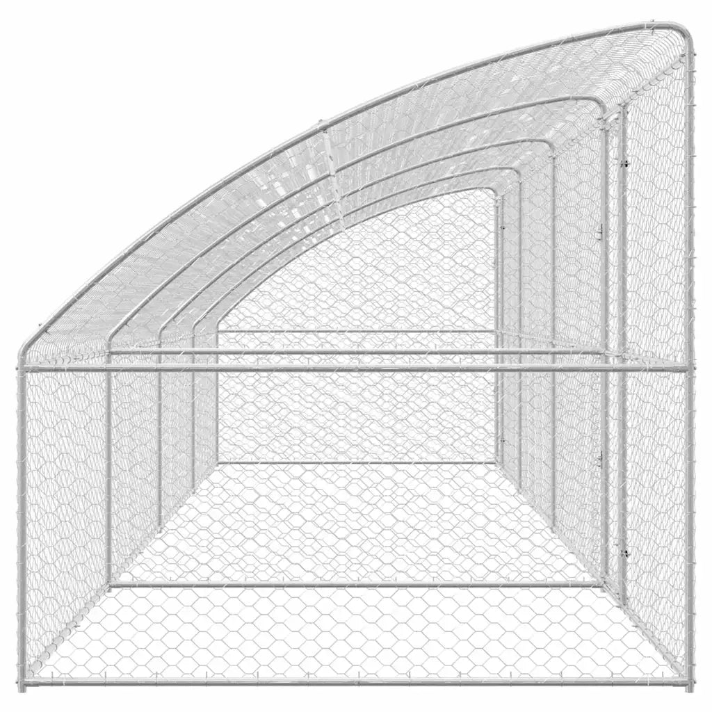 Cuccia per cani 4 pcs Argento 8 x 2 x 2 m Acciaio zincato 3368340
