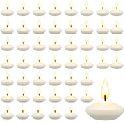 Candele galleggianti - Creare un'atmosfera accogliente - Bianche - Per matrimoni e cene romantiche - 50 pezzi