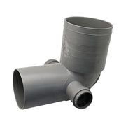CURVA WC D. 100 2 ATTACCHI- Diam. 40 Destro/Sinistro- ESCLU- pezzi 1