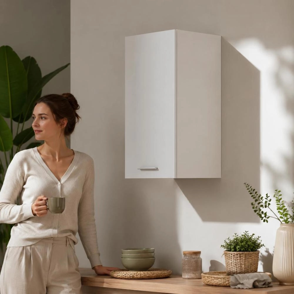 Lyon Wall Cabinet, White, 29.5x31x60 Cm, Wood-based Material