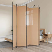 Divisorio Ambienti | Divider per stanze | Paravento a 5 Pannelli Beige 250 x 220 cm Tessuto