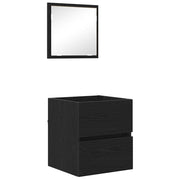 Mobile da Bagno | Armadio da bagno Rovere Nero 41 x 38,5 x 45 cm Legno multistrato