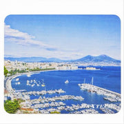 Trade Shop - Tappetino Mouse Pad Tastiera Pc Gaming Paesaggio Golfo Napoli 24x20cm G-mpad23 -
