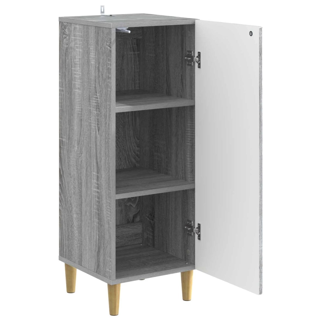 Credenza Sonoma grigio 33 x 34,5 x 90 cm Legno ingegnerizzato