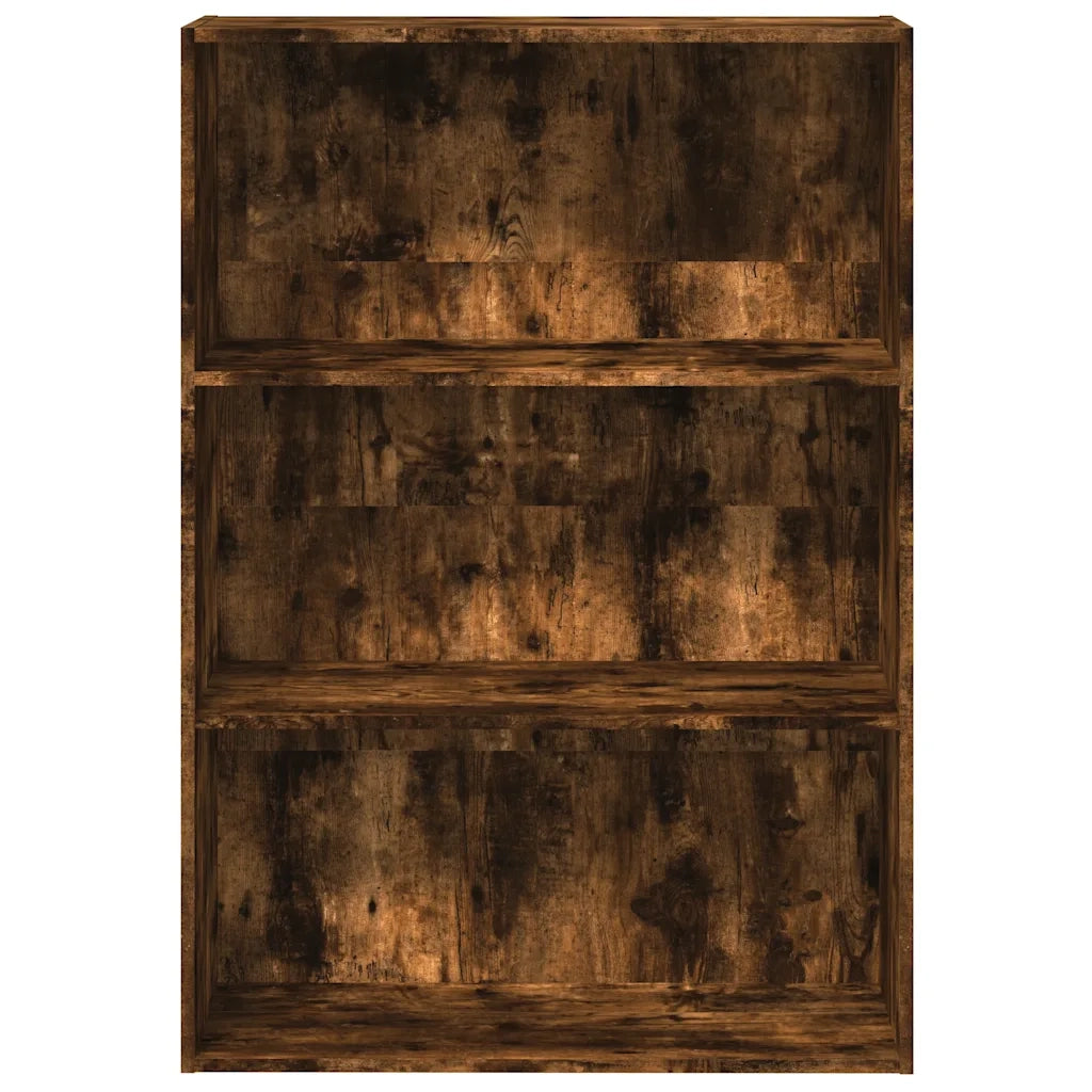 Libreria Rovere Fumo 80x30x114 cm in Legno Multistrato 857935