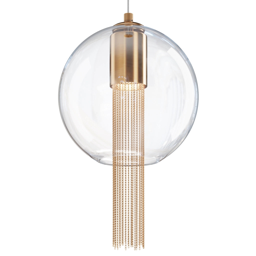 Maytoni Sospensione contemporanea Flusso 1 luce GU10 bronzo metallo vetro