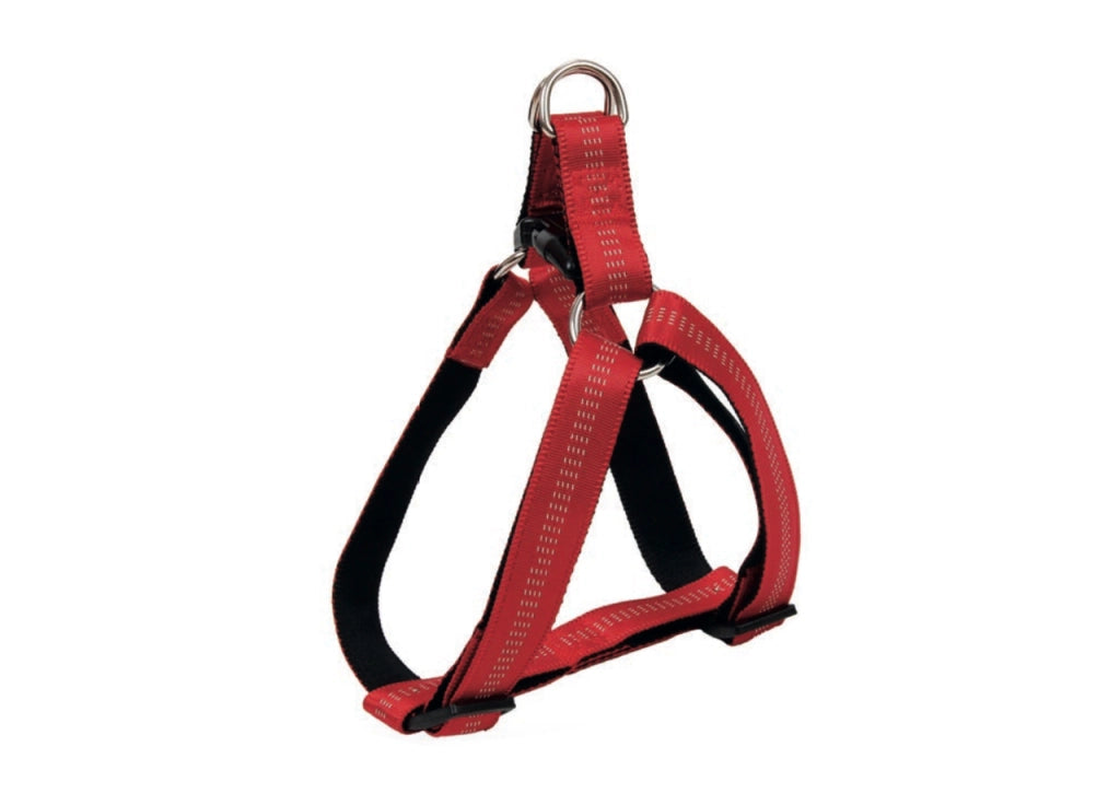 Pettorina Per Cani Regolabile E Resistente Modello Color Doggy - M - Rosso