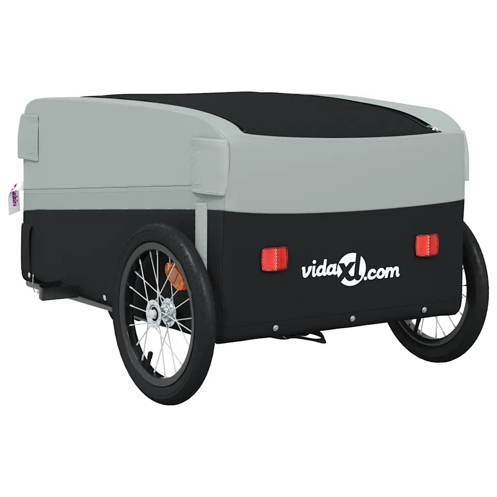 Rimorchio da Bici Nero e Grigio 45 kg in Ferro CFW8484694