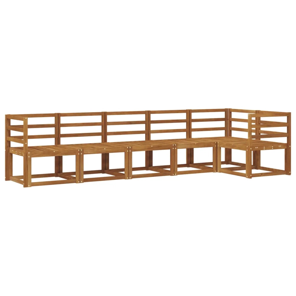 Set di divani da esterno 6 pcs Naturale